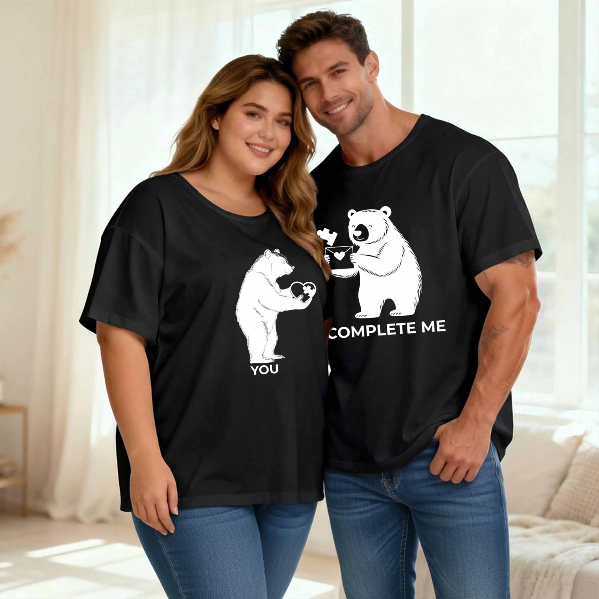 Vintage You Complete Me Couple Shirt