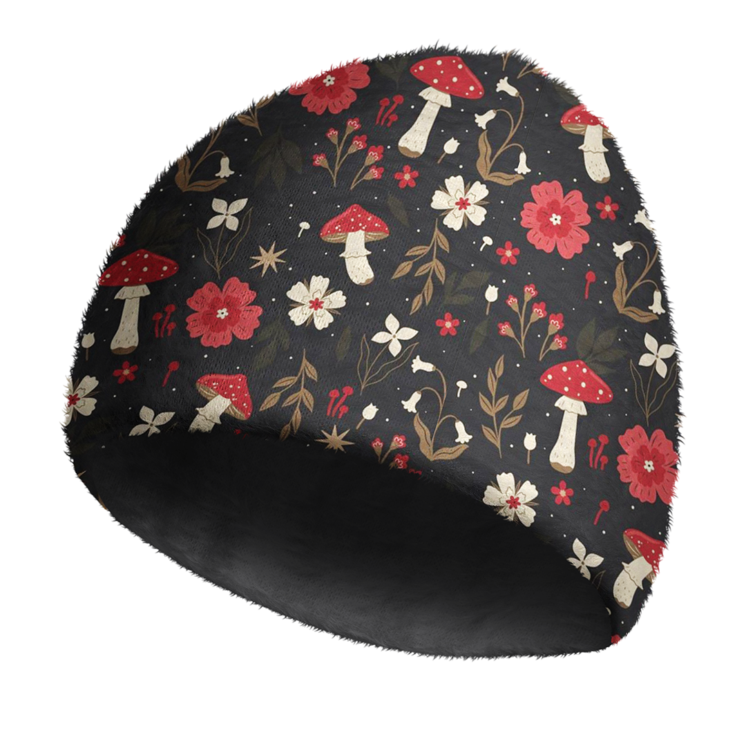Enchanted Forest Fungi Cozy Fuzzy Beanie