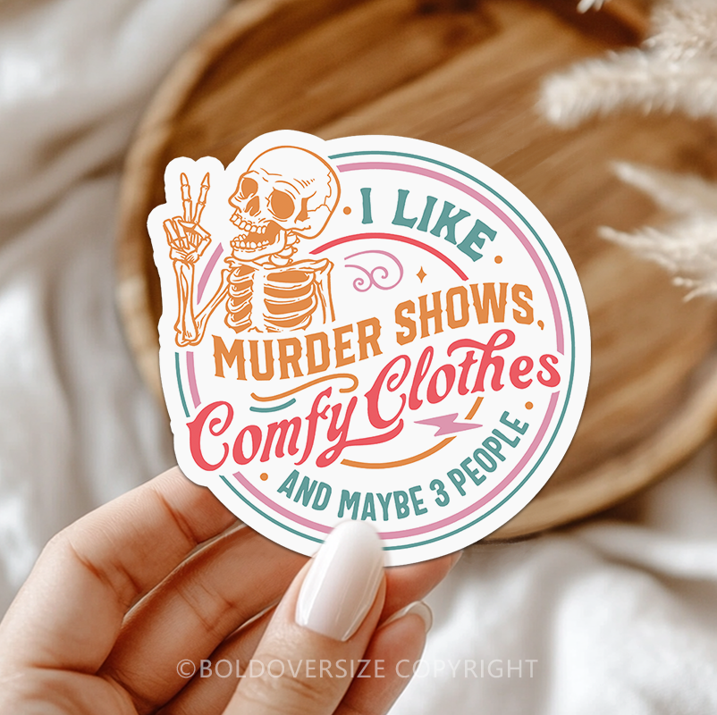 12pcs Vintage Murder Shows Sticker