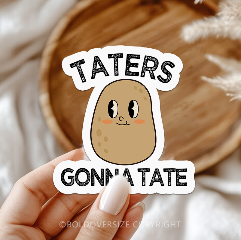 12pcs Vintage Taters Sticker