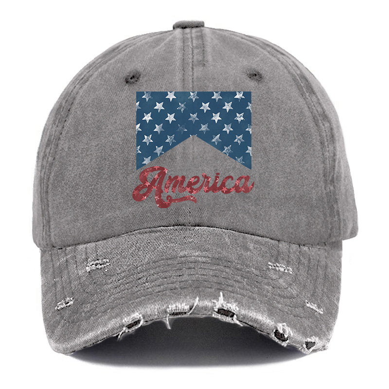 Vintage America Ripped Washed Cap