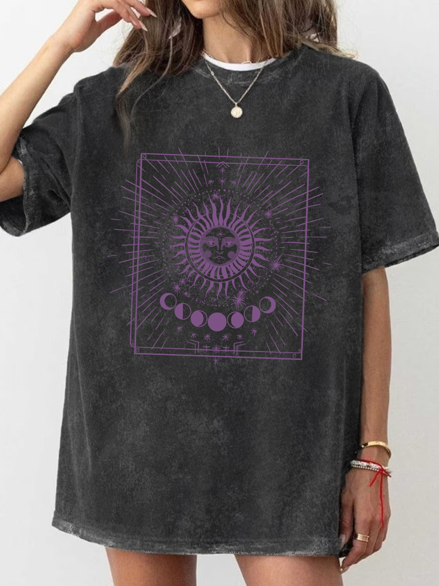 Vintage Sun And Star Washed T-Shirt