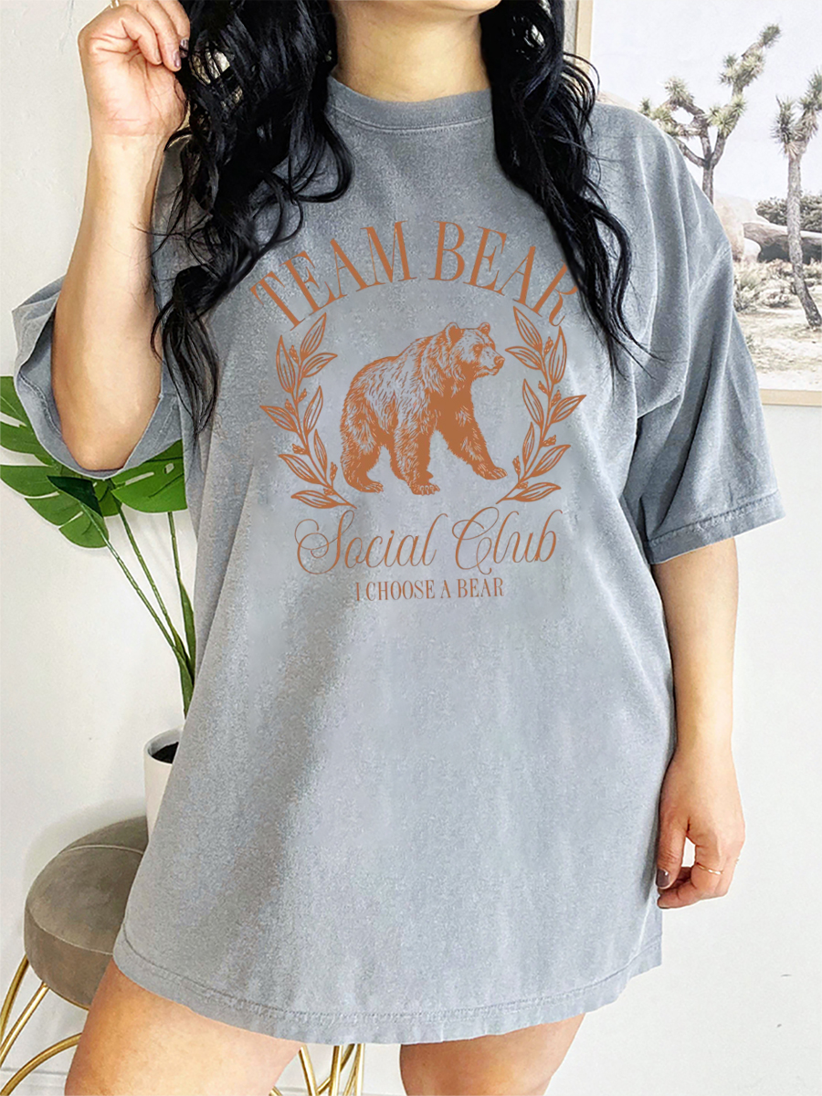 Vintage Team Bear Social Club I Choose The Bear T-Shirt