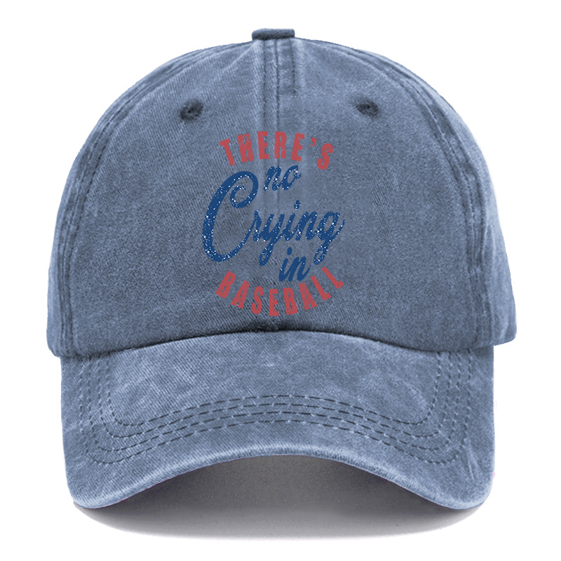 Vintage There's Is No Crying In Baseball Washed Cap