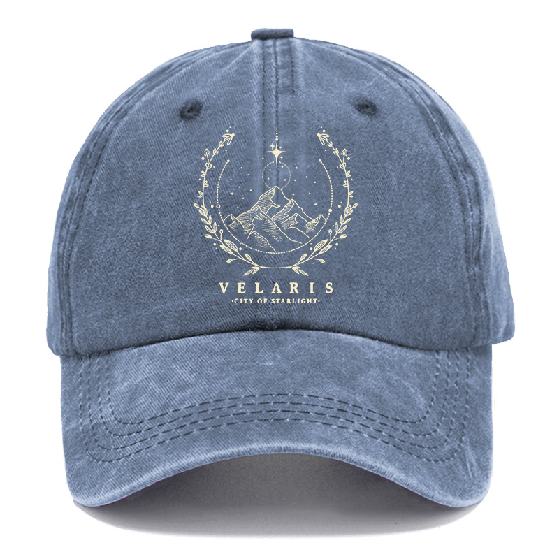 Vintage Style Velaris Washed Book Washed Cap