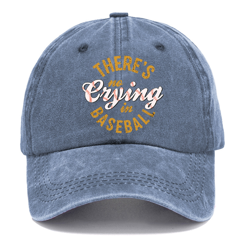 Vintage There'S No Crying In Baseball Washed Cap
