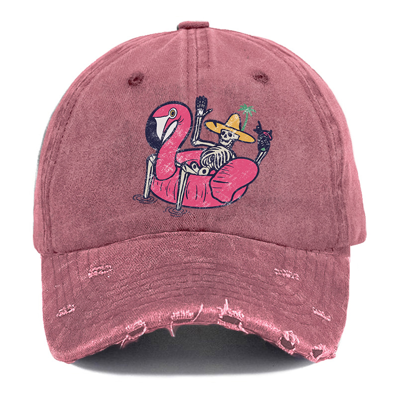 Vintage Stay Salty Ripped Washed Cap