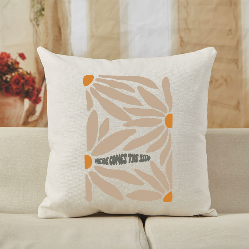 Vintage Here Comes The Sun Cushion Pillow