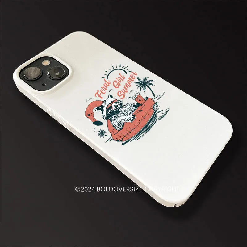 Vintage Feral Girl Summer Phone Case