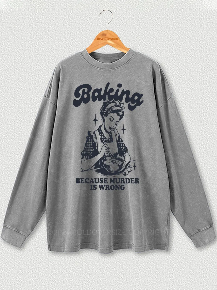 Vintage Baking Washed Long Sleeve Shirt