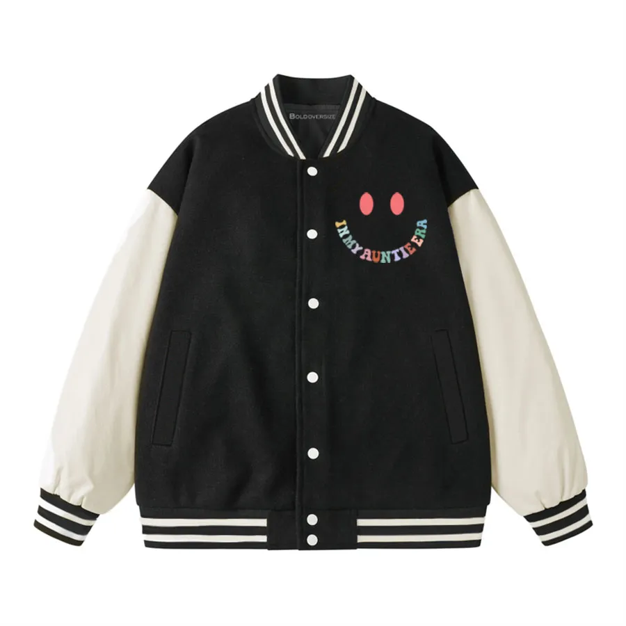 Vintage In My Auntie Era Unisex Baseball Jacket