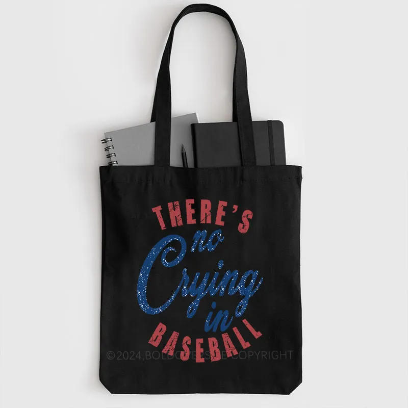 Vintage There's Is No Crying In Baseball Tote Bag