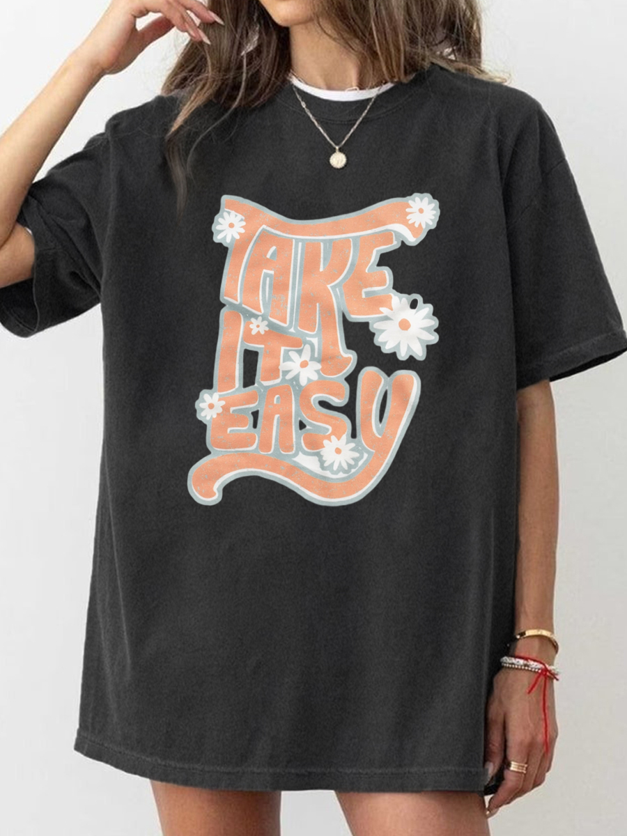Vintage Take It Easy Washed T-Shirt