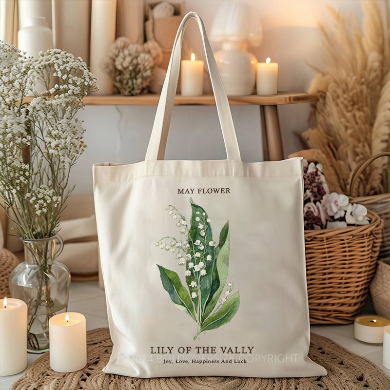 Vintage May Floral Tote Bag