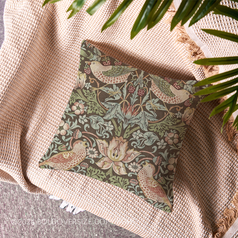 Vintage Strawberry Thief Cushion Pillow