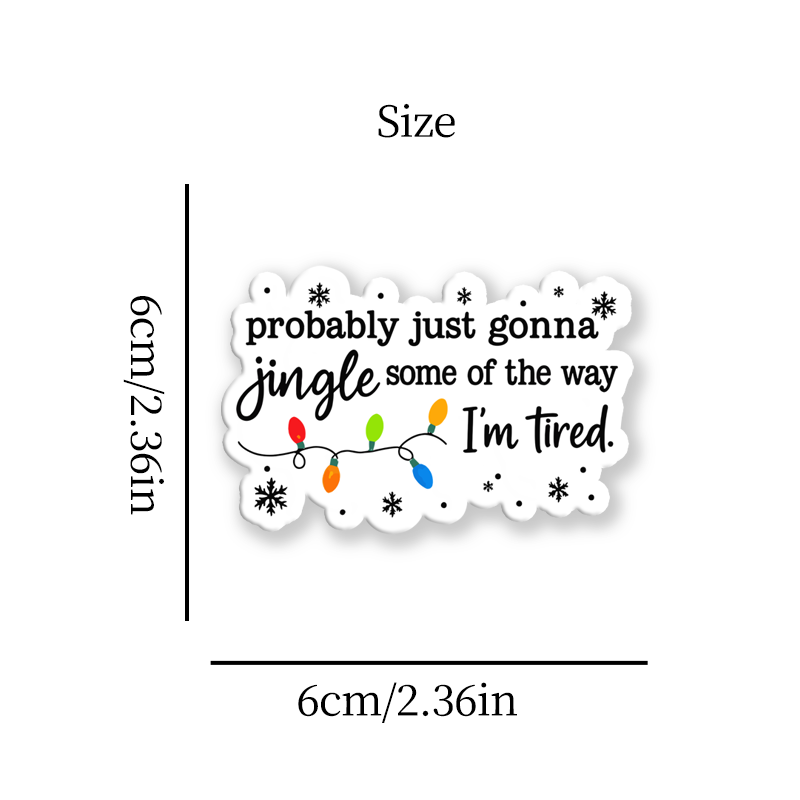Vintage Christmas Jingle Song Sticker