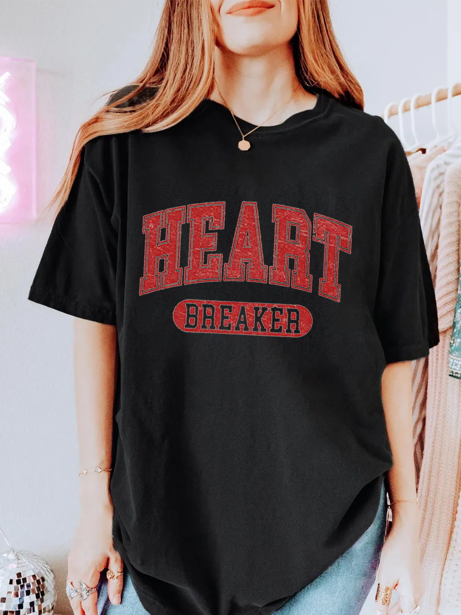 Vintage Heartbreaker Oversize Graphic Tee