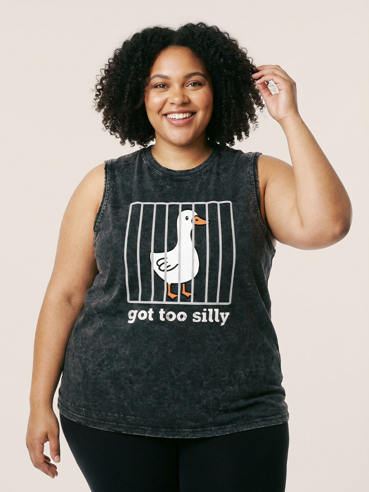 Vintage Goose Funny Washed Tank