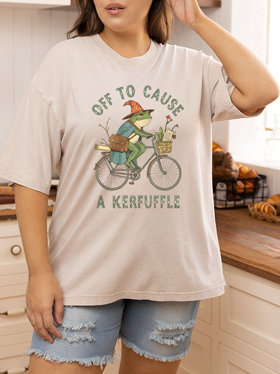 Vintage Off To Cause A Kerfuffle Washed T-Shirt