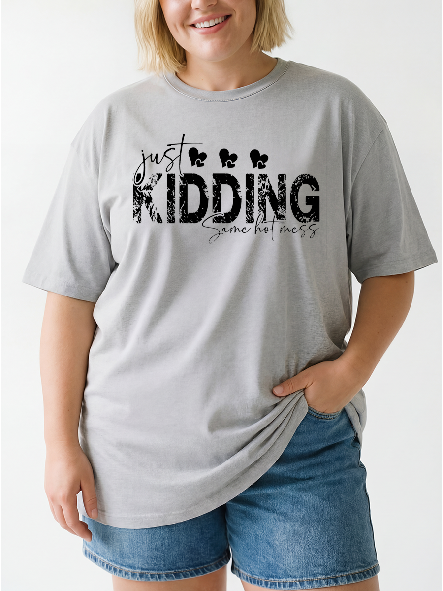 Vintage Same Hot Mess Oversize Graphic Tee