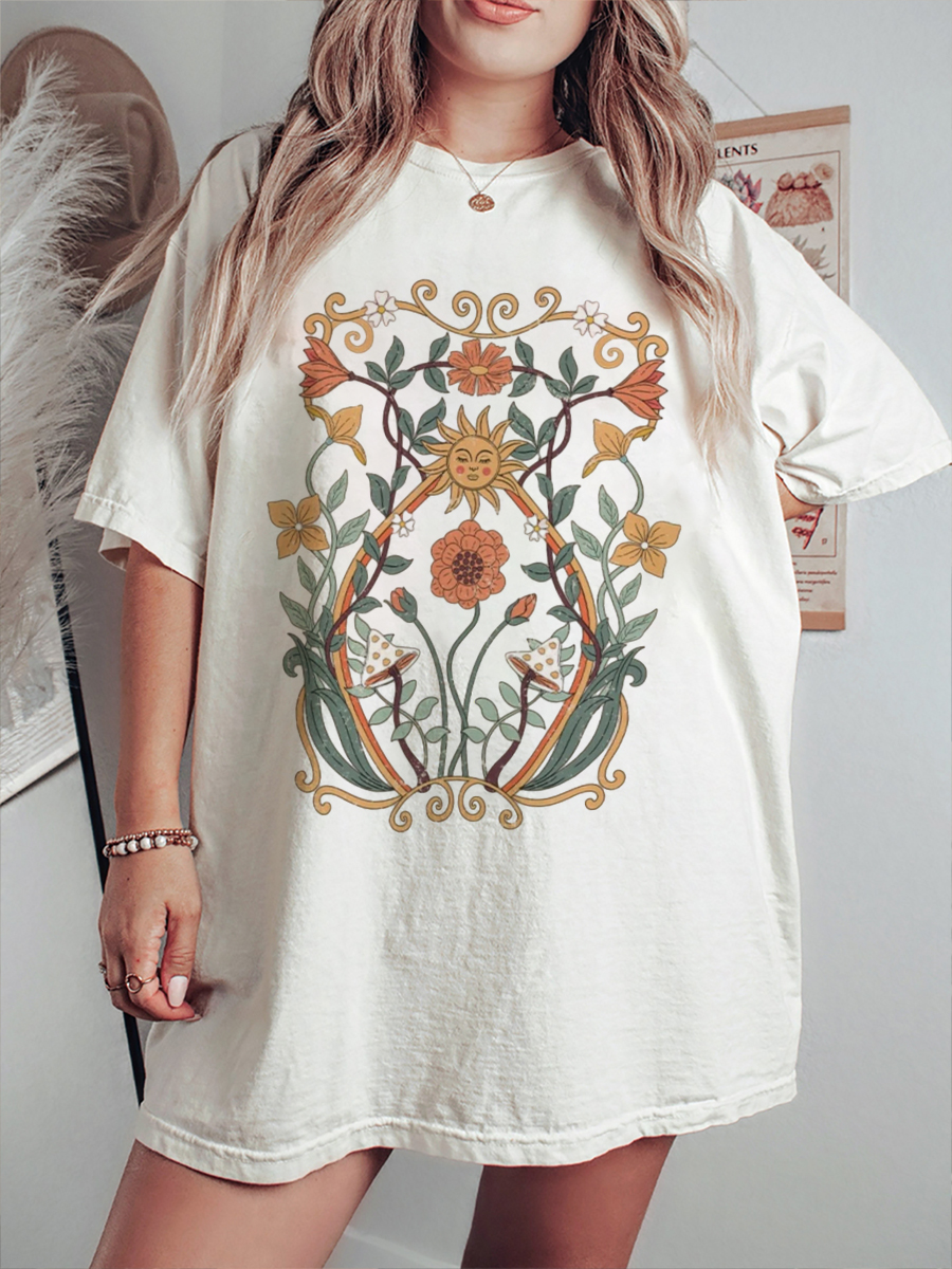 Vintage Boho Floral T-Shirt