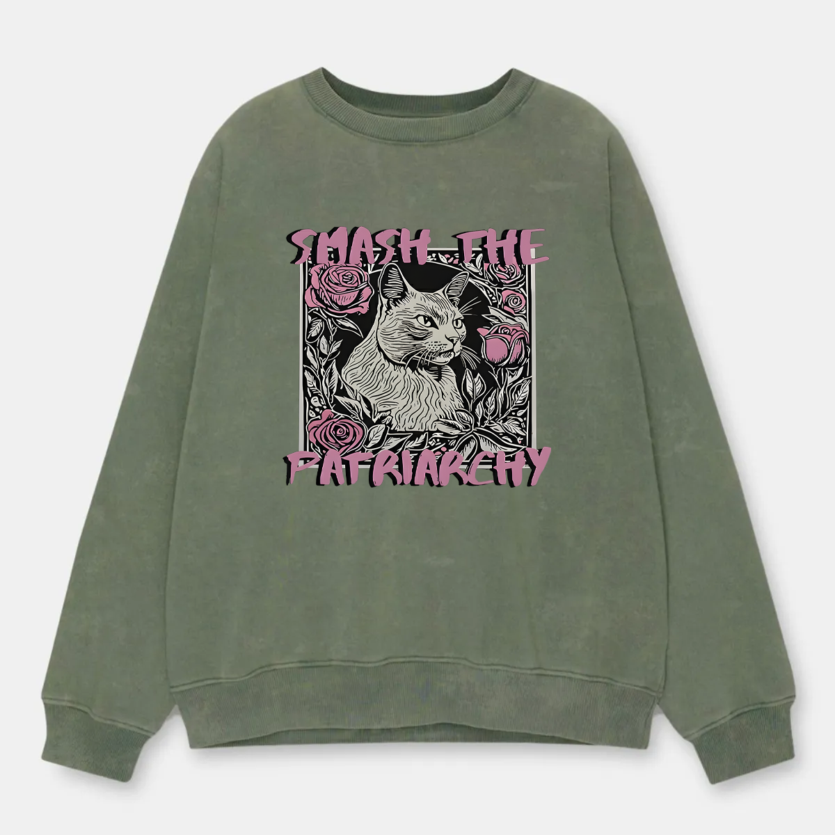 Vintage Smash The Patriarchy Washed Sweatshirt