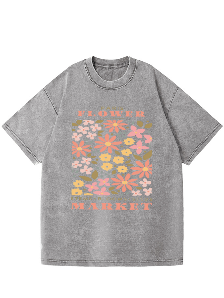 Vintage Boho Wildflowers Washed Tee