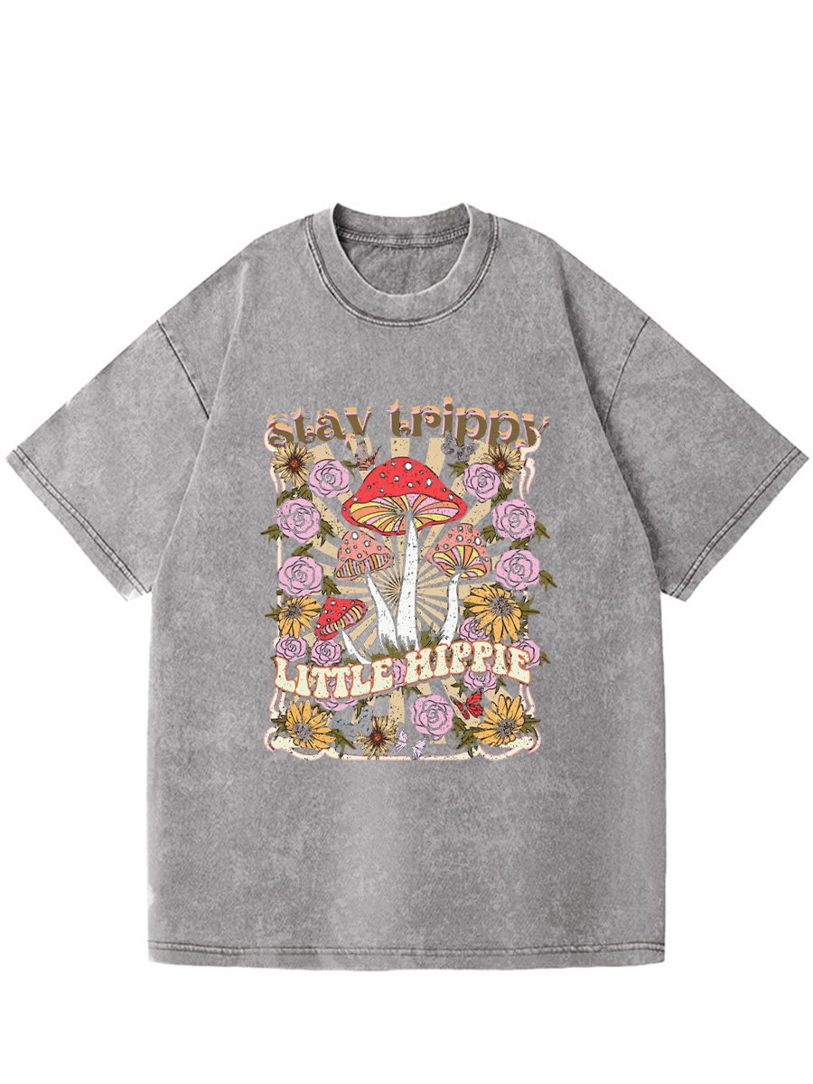 Vintage Stay Trippy Little Hippie Washed T-Shirt
