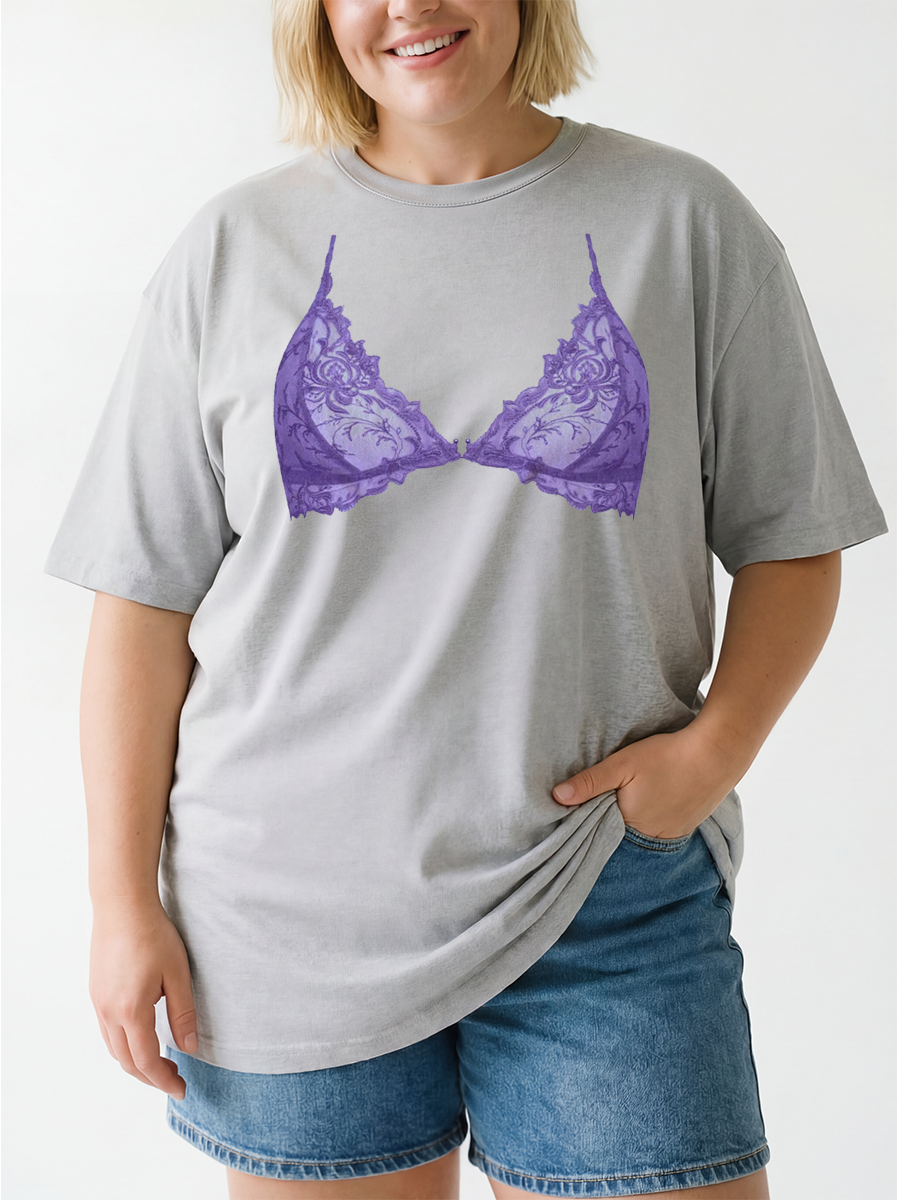 Vintage Funny And Sassy Lingerie Oversize Graphic Tee