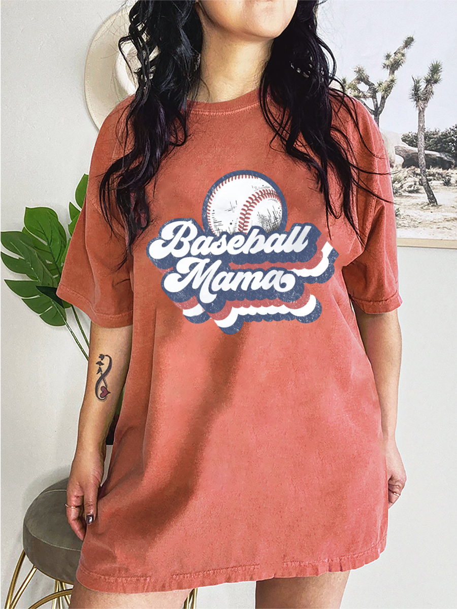 Vintage Baseball Mama T-Shirt