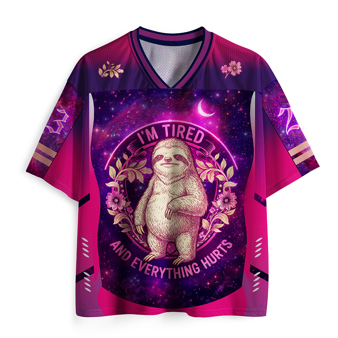 Vintage I‘m Tried And Everything Hurts Mesh Jersey