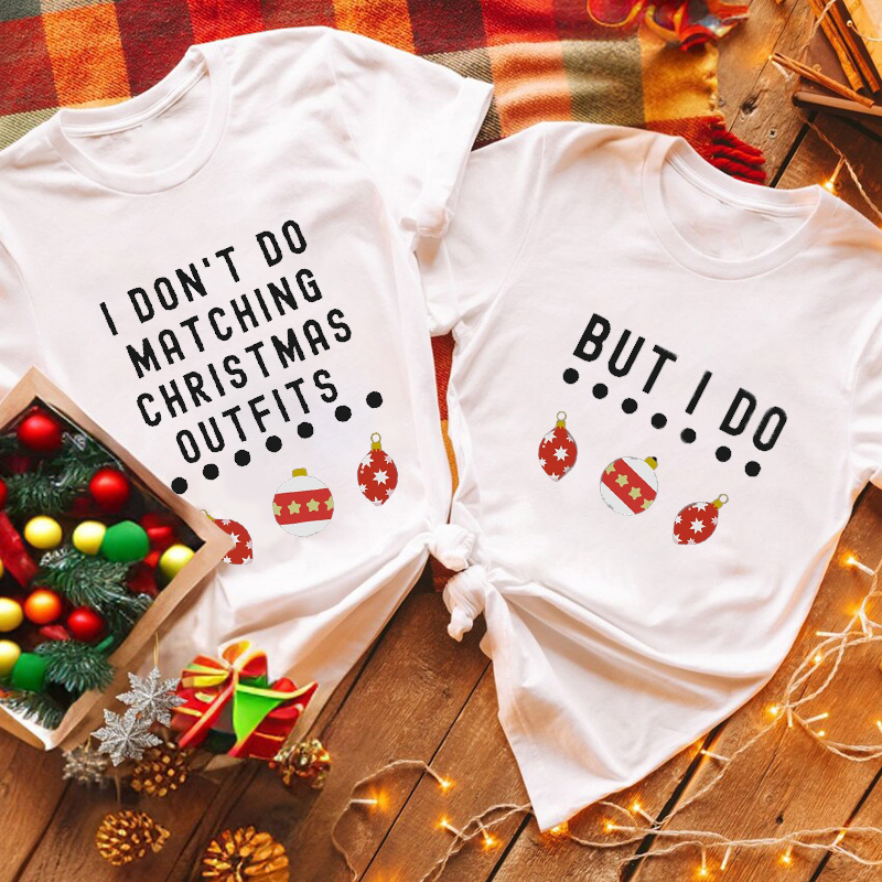 Funny christmas outfits for on sale couples