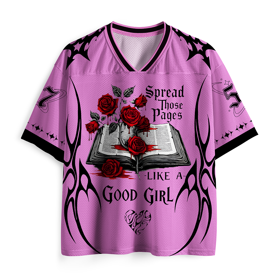 Vintage Spread Those Pages Mesh Jersey