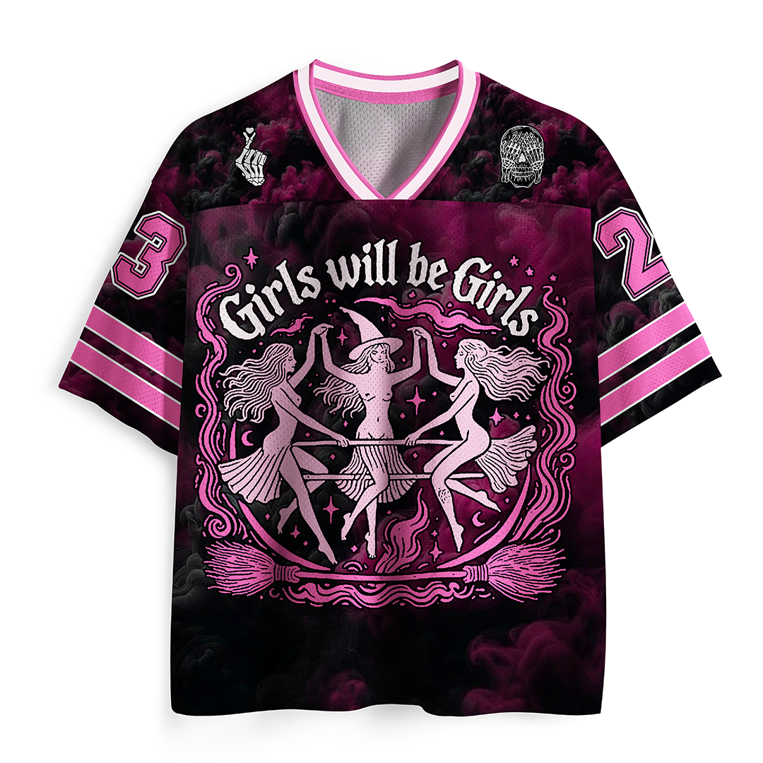 Vintage Girls Will Be Girls Mesh Jersey