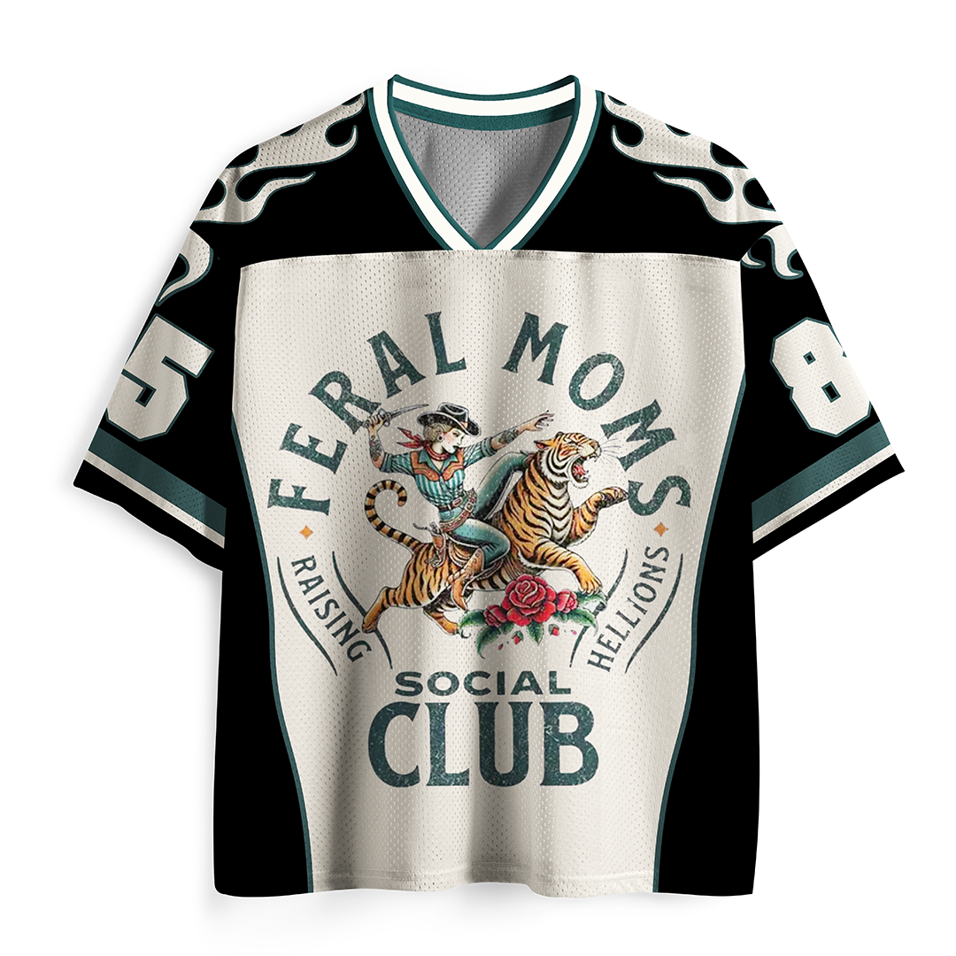 Vintage Feral Moms Social Club Mesh Jersey