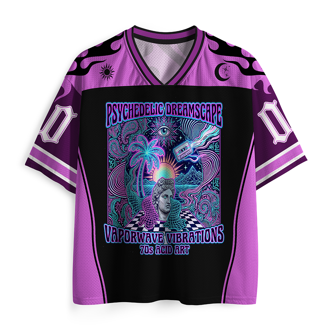 Vintage Psychedelic Dreamscape Mesh Jersey