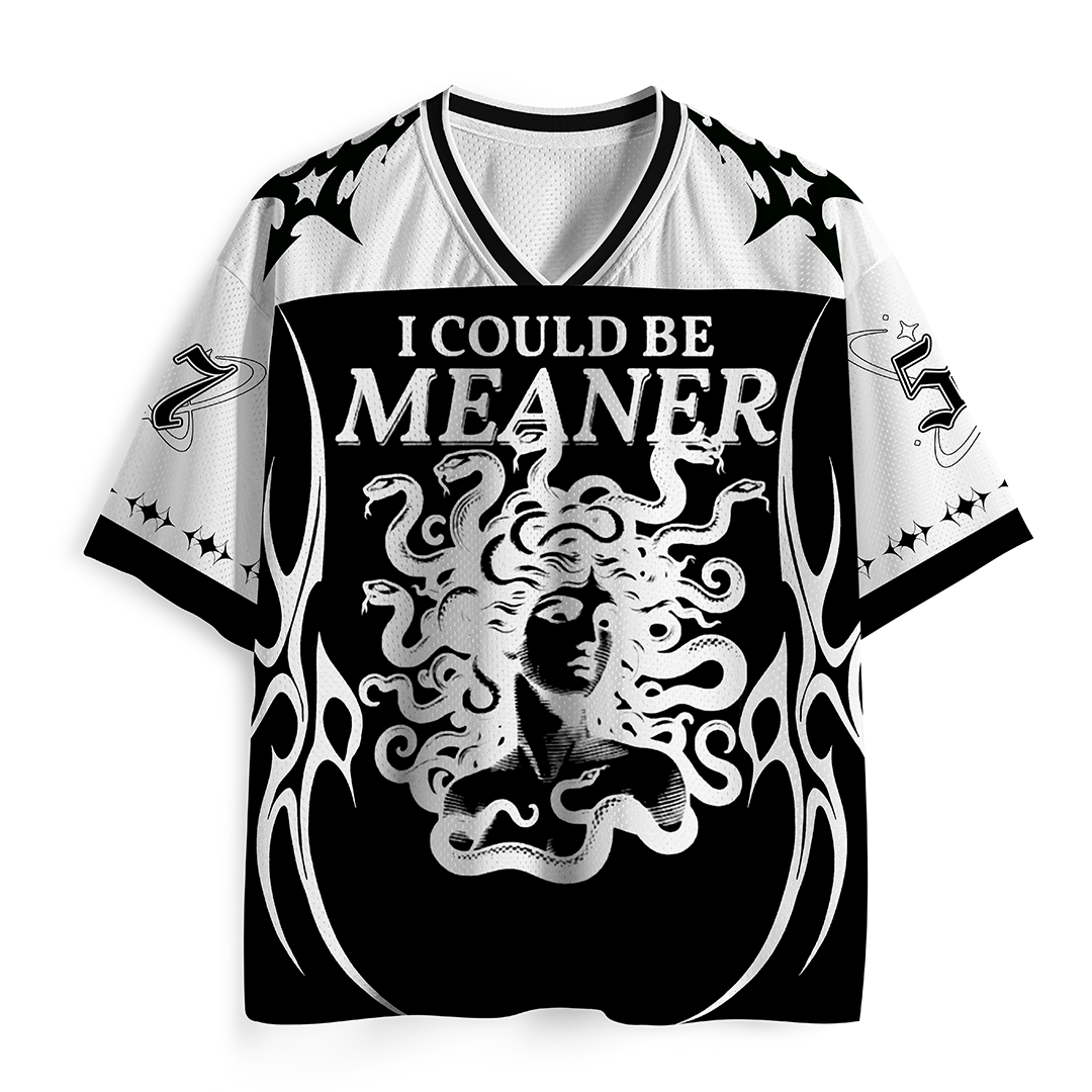 Vintage I Could Be Meaner Mesh Jersey