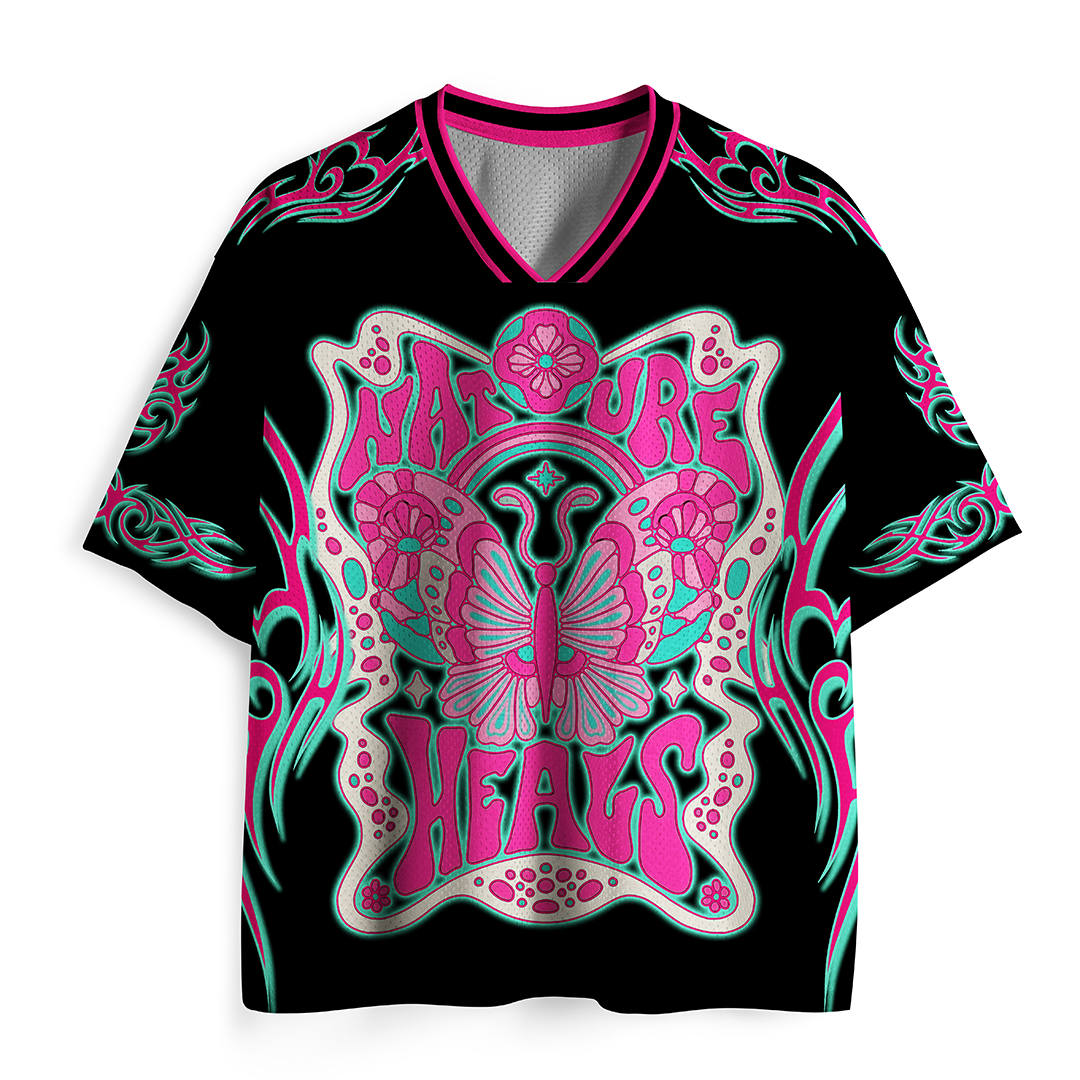 Vintage Nature Heals Mesh Jersey