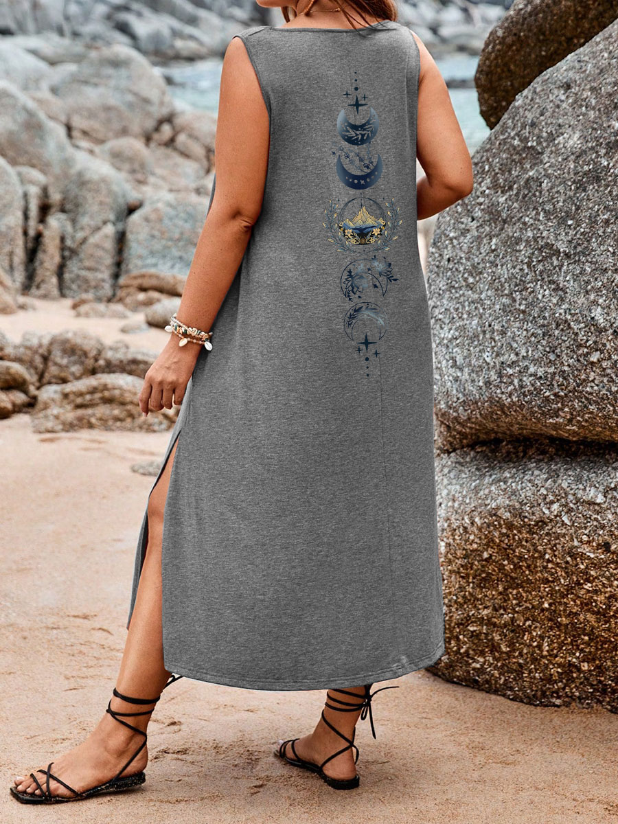 Vintage He Night Court Velaris City Of Starlight Split Thigh Tank Dress