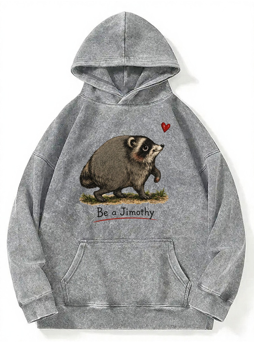 Vintage Viral Seattle Raccoon Wasted Washed Hoodie