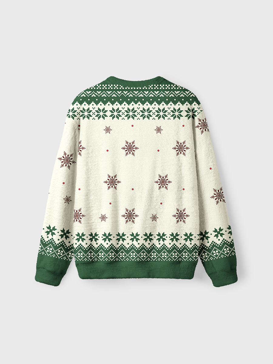 Vintage Overstimulated But Still Festiue Ugly Sweater