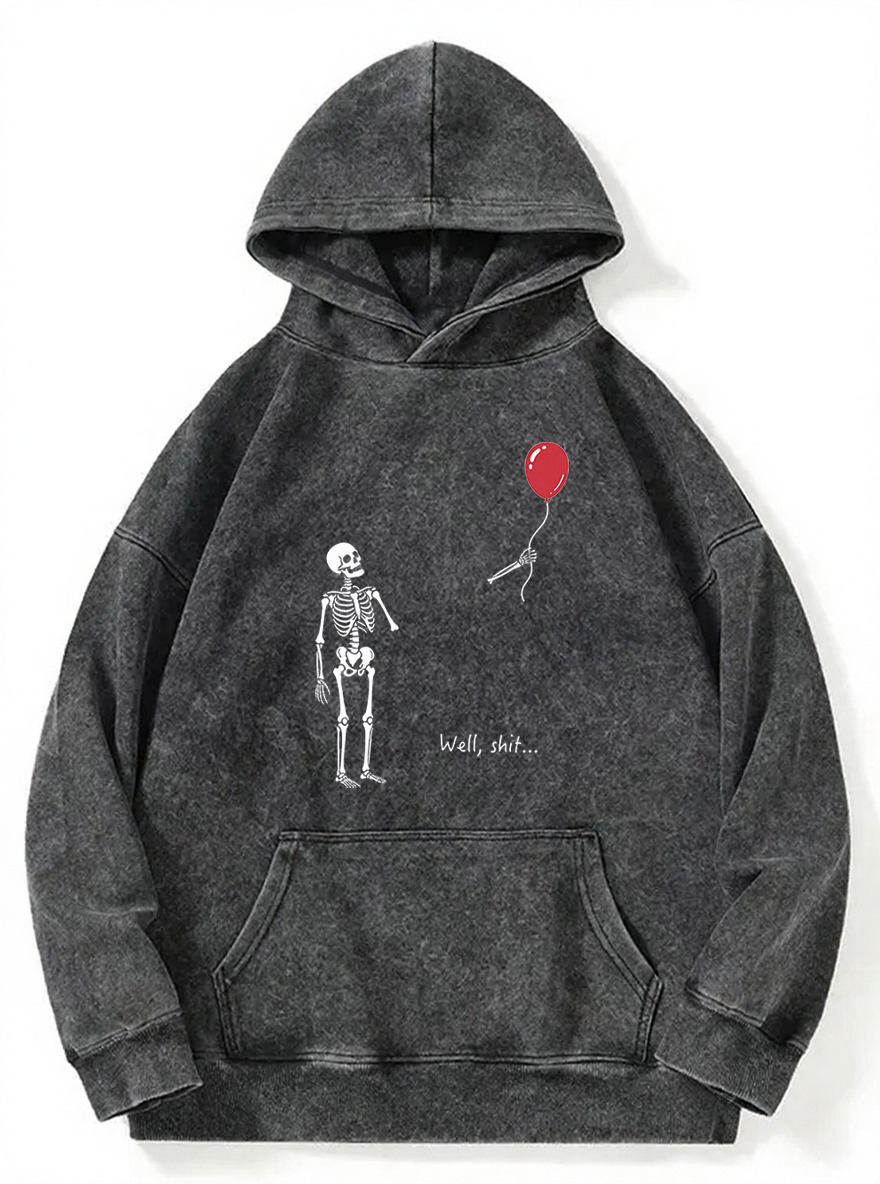 Vintage Skeleton Lost Balloon Washed Hoodie