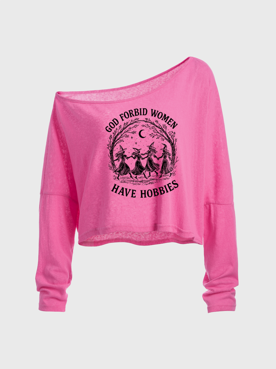 I Found This Humerus Off The Shoulder Sweatshirt