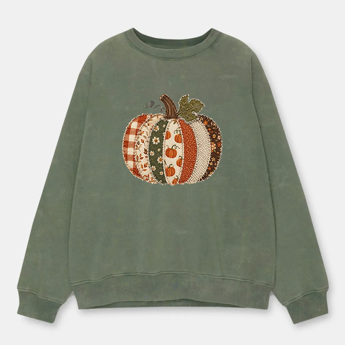 Vintage Fall Pumpkin Wasted Washed Sweatshirt