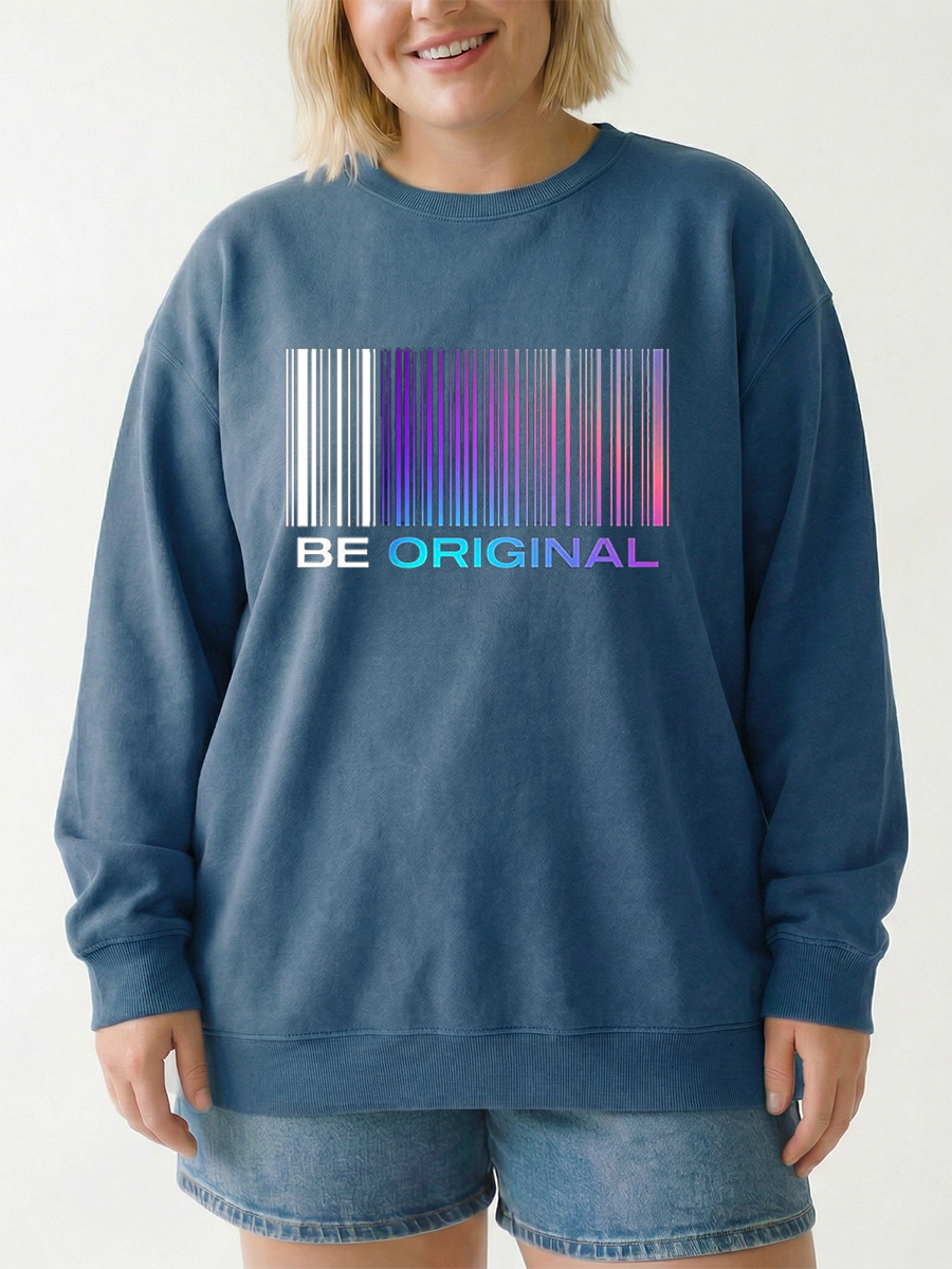 Vintage Be Original Graphic Sweatshirt