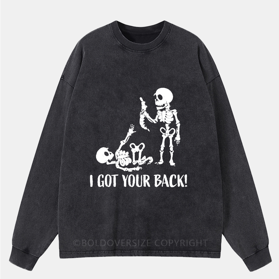 Vintage I Got Your Back Washed Long Sleeve Shirt