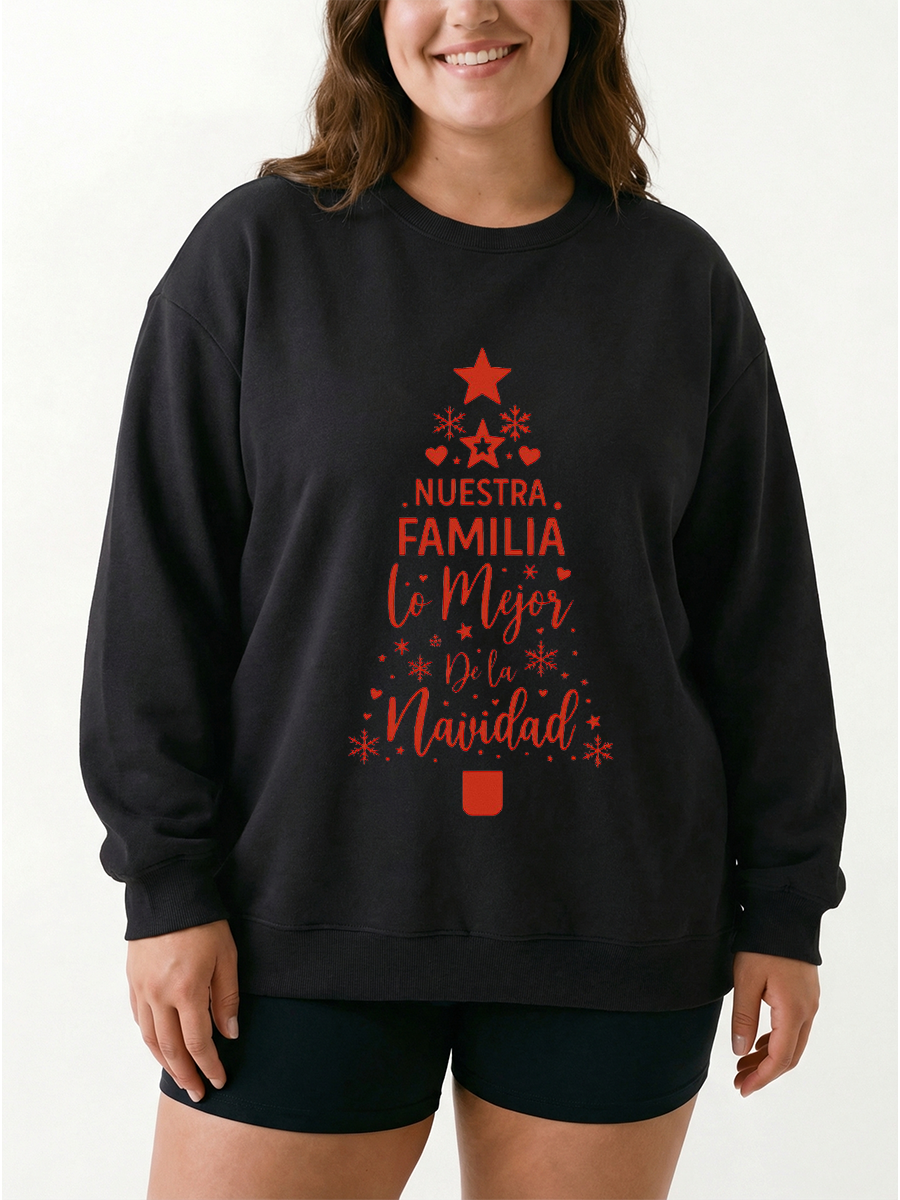 Vintage Nuestra Familia Lo Mejor De La Navidad Sweatshirt