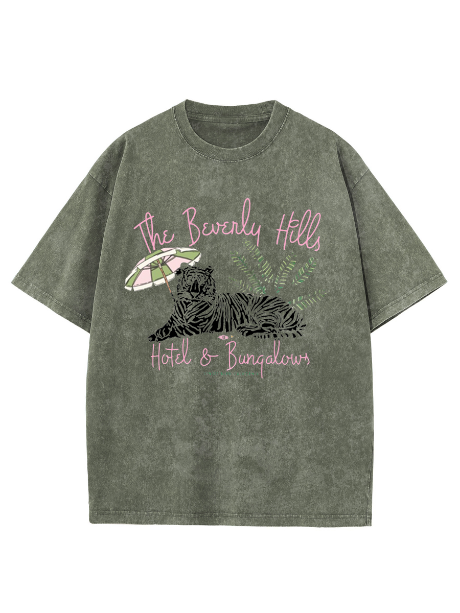 Vintage The Beverly Hills Hotel And Bungalow Washed T-Shirt