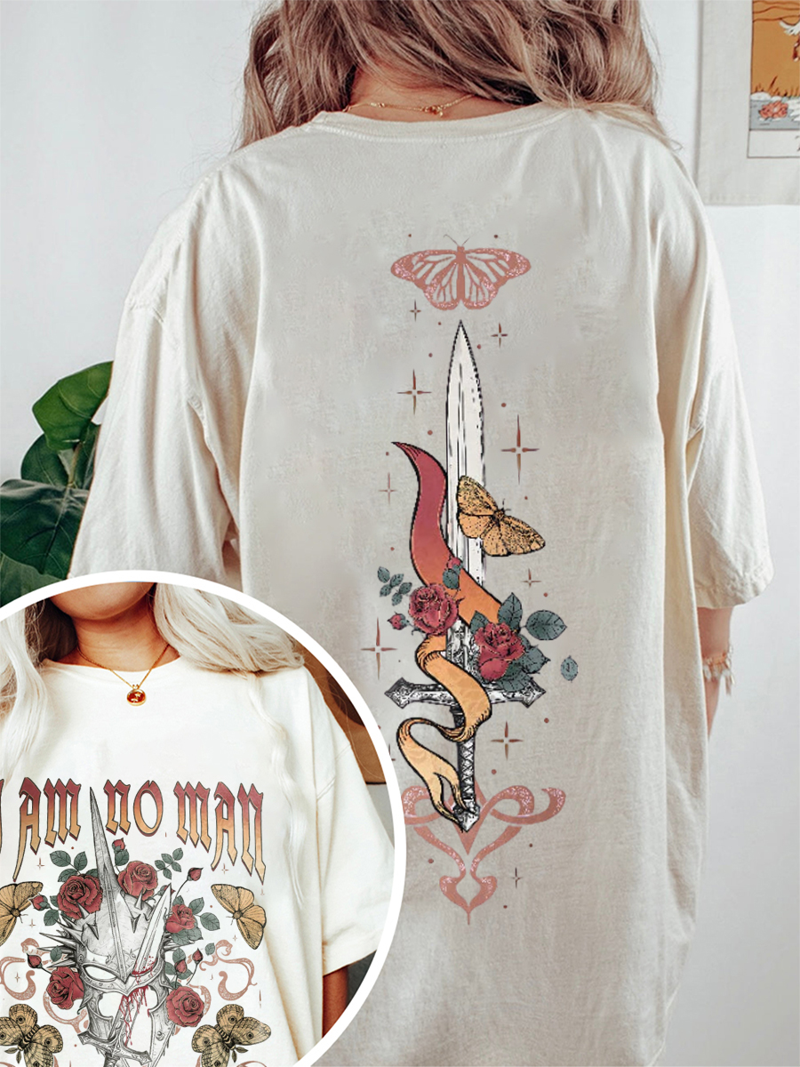 Vintage I Am No Man T-Shirt