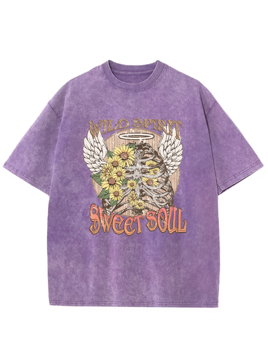 Vintage Wild Spirit Sweet Soul Washed T-Shirt